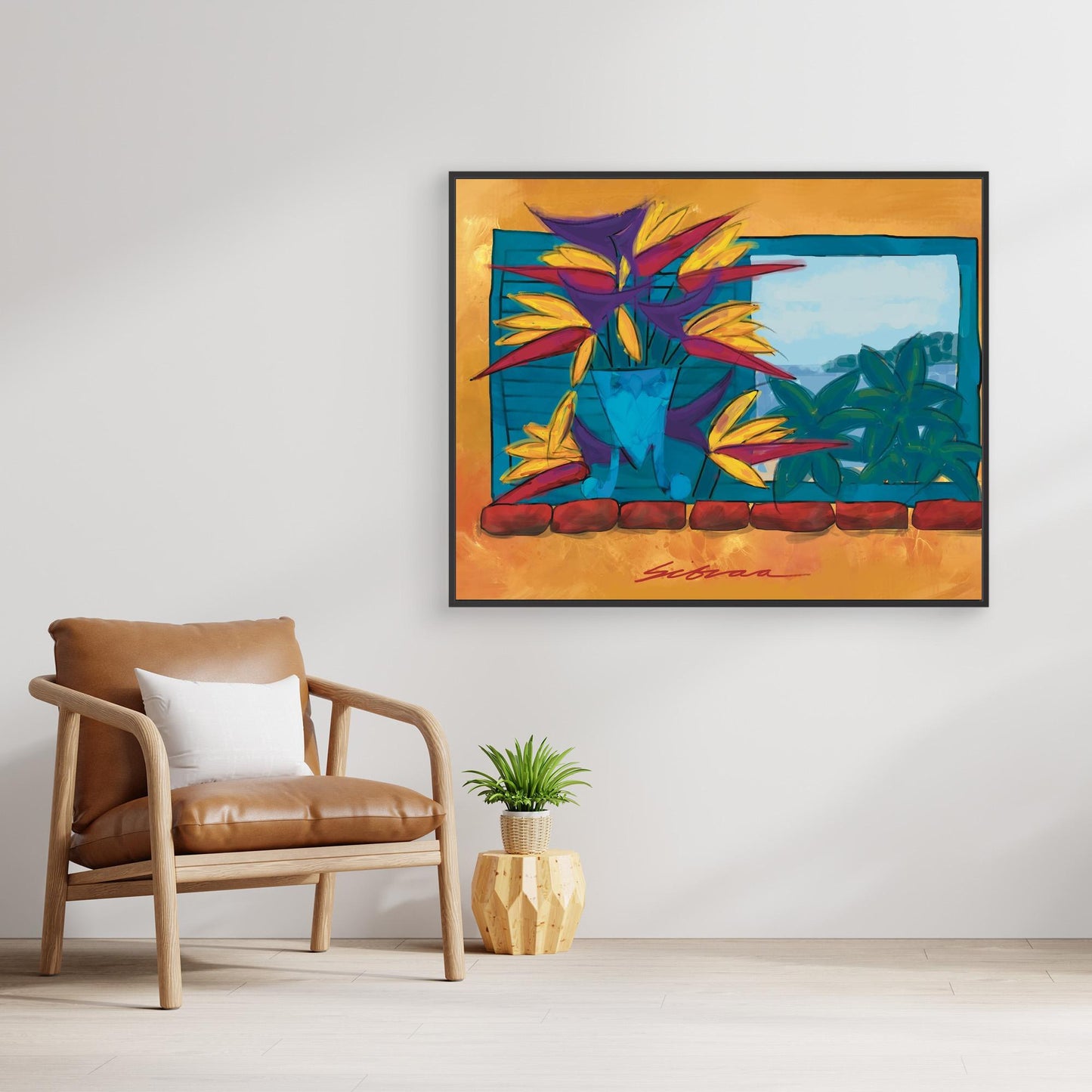 Bird of Paradise and Shutters