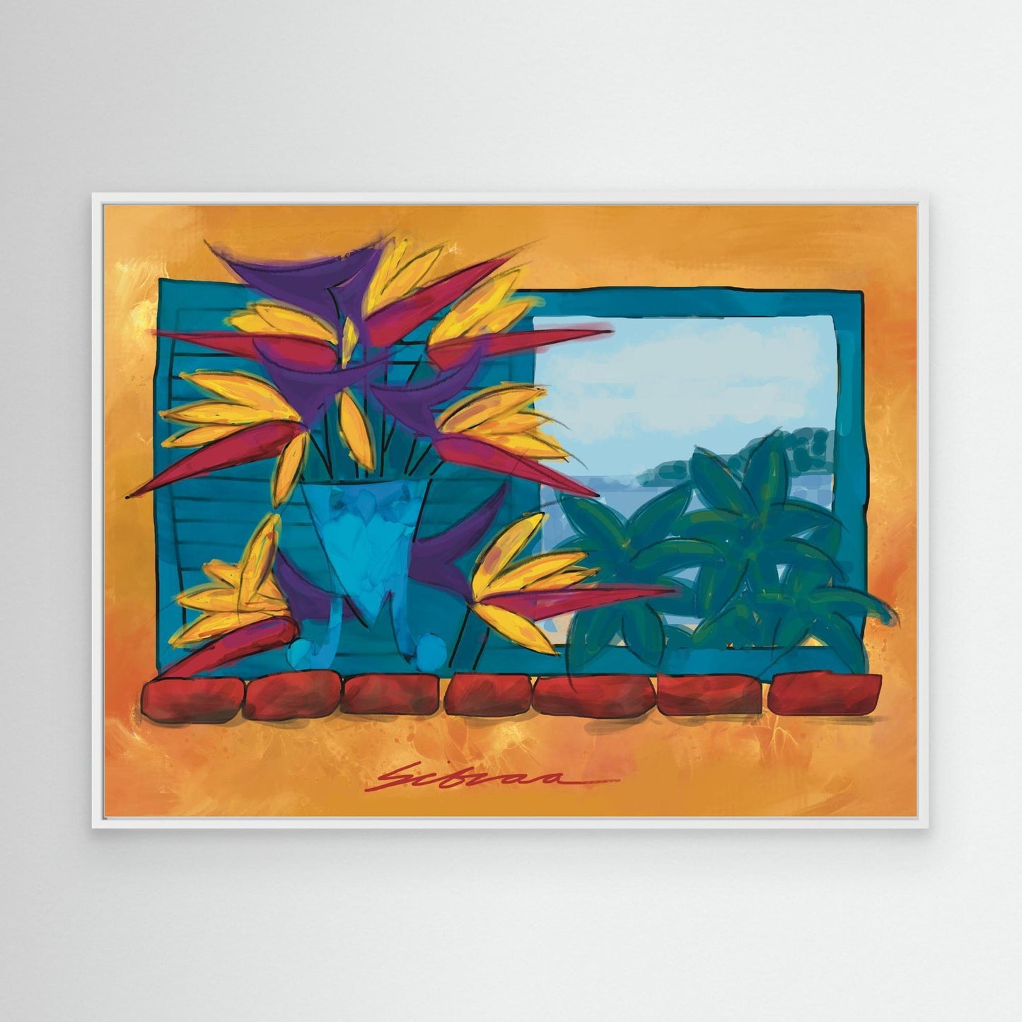 Bird of Paradise and Shutters